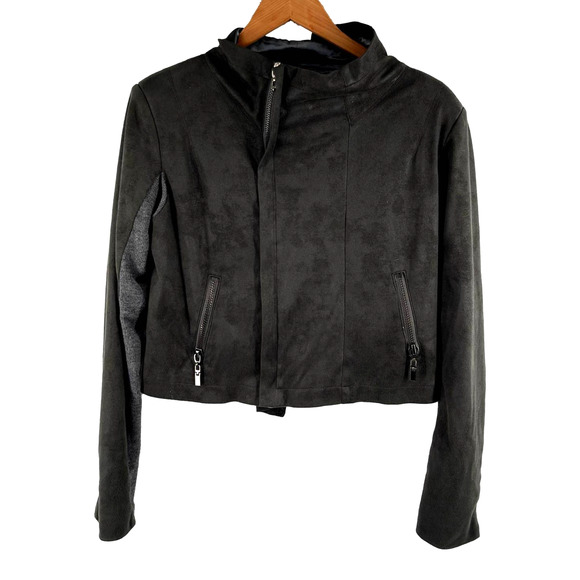god save LA Jackets & Blazers - God Save LA Vegan Suede Moto Style Jacket Size Large EUC